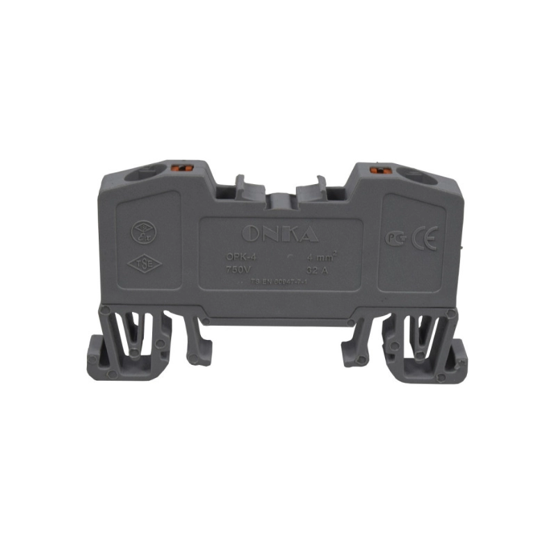 Bornera Resorte 32A/750V 4Mm² Gris