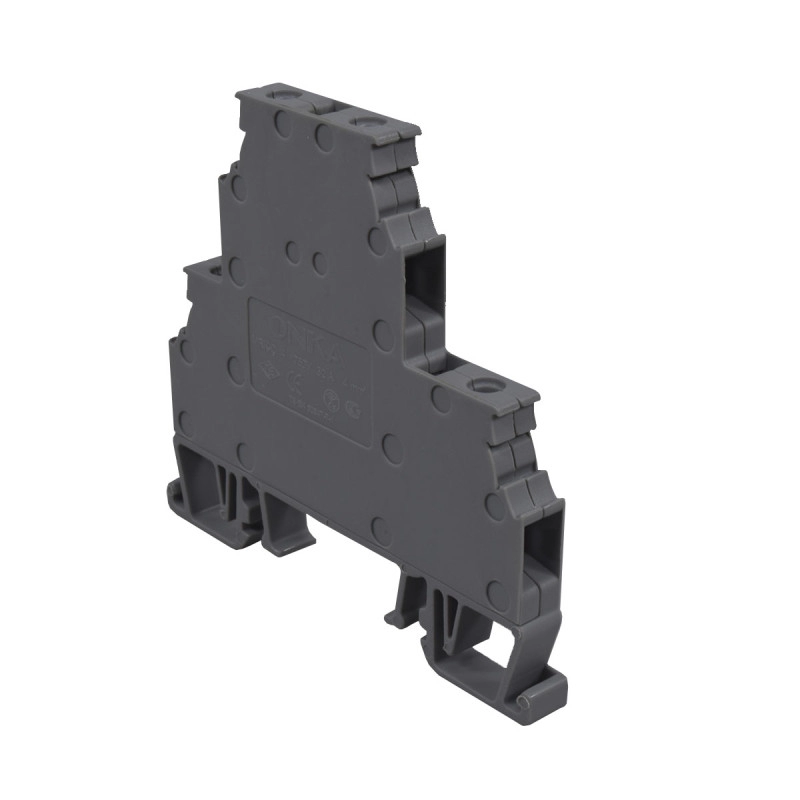 Bornera Doble Atornillable con Puente 32A/500V 4Mm²