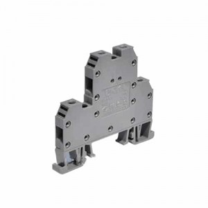 Bornera Doble Atornillable con Puente 24A/500V 2.5Mm²