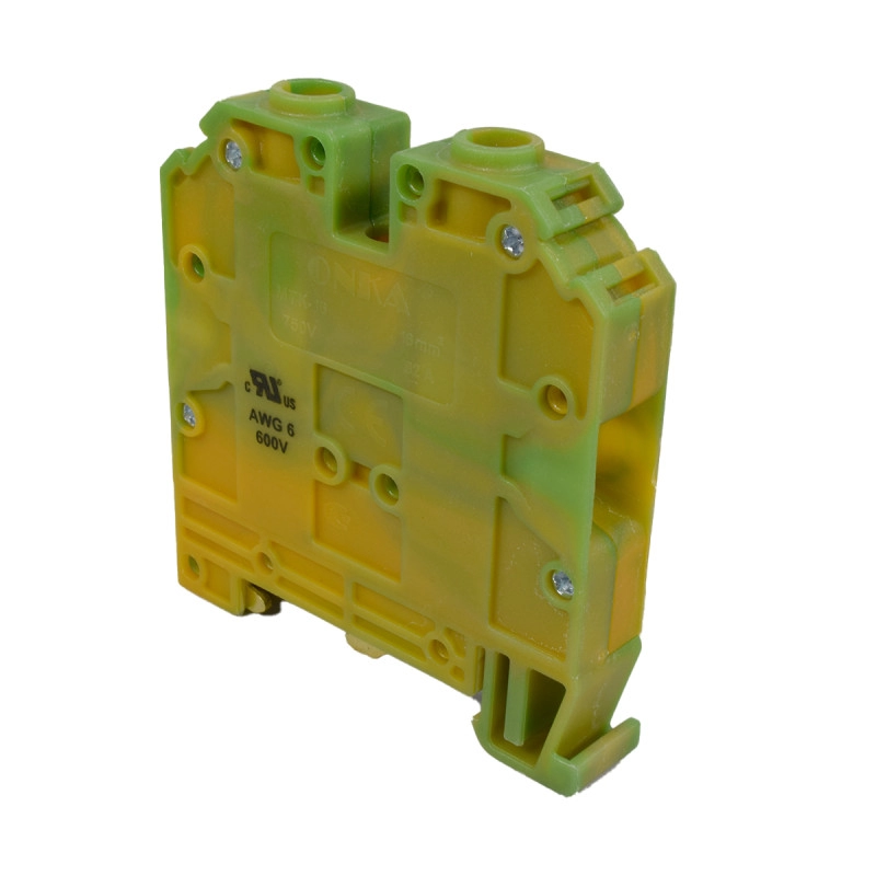 Bornera Tierra Atornillable 76A/750V 16Mm² Verde-Amarillo