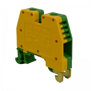 Bornera Tierra Atornillable 57A/750V 10Mm² Verde-Amarillo ONKA