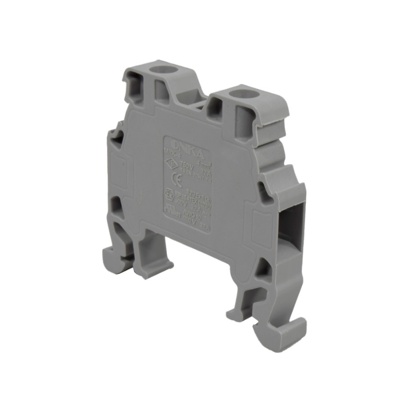 Bornera Onka Atornillable 32A/750Vac 4Mm2 Gris Ref. ONKA1022