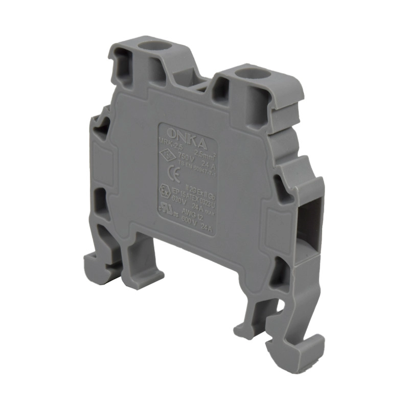 Bornera Atornillable 24A/750V 2.5Mm2 Gris