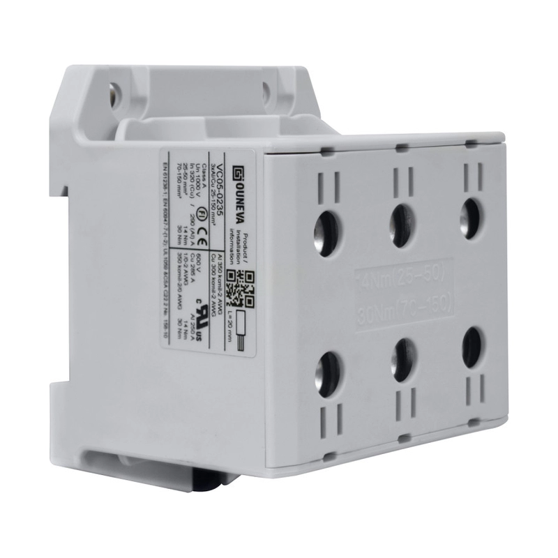 Conector Serie OTL Cobre / Aluminio, 3 Conexión 25 a 150Mm2 Color Gris