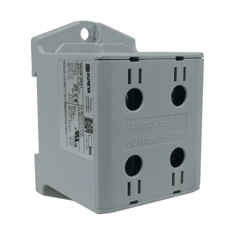 Conector Serie OTL Cobre / Aluminio, 3 Conexión 6 a 95Mm2 Color Verde/Amarillo
