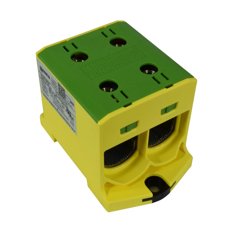 Conector Serie OTL Cobre / Aluminio, 2 Conexión 25 a 150Mm2 Color Verde/Amarillo