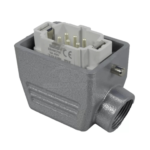 Conector Multipin Macho 6P 16A Entrada Lateral Pg16 Emas