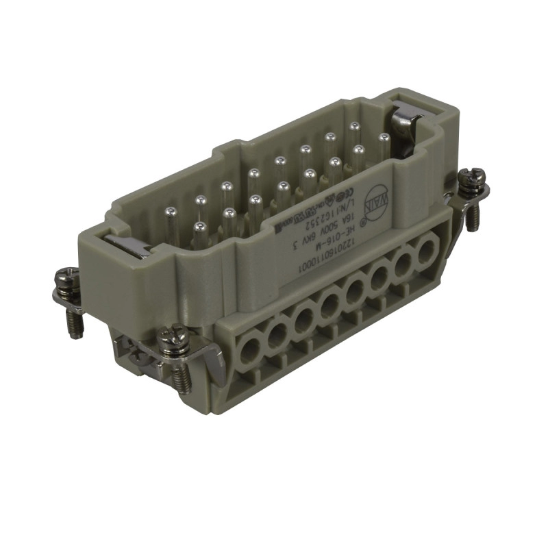 Bloque Wain De Contacto Macho 16A/500V 16 Polos