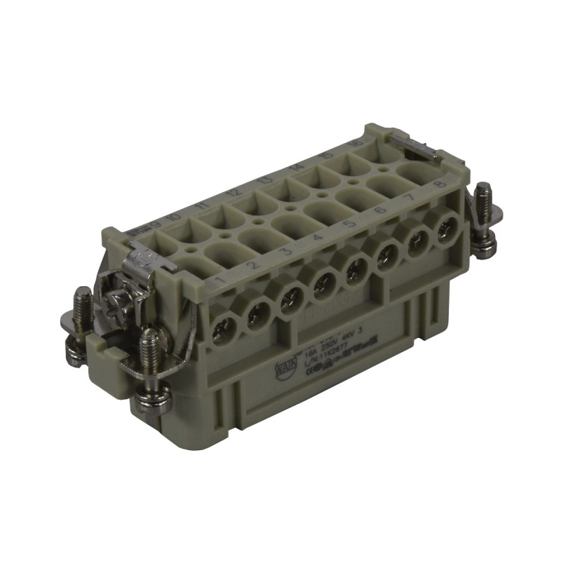 Bloque de Contacto Hembra 16A/250V 16 Polos