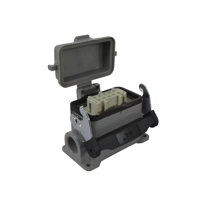 Conector Industrial Hembra 10 Polos 16A Sobreponer, Operación 500V