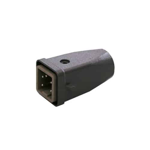 Conector Industrial Macho 4 Polos 10A Montaje Superior
