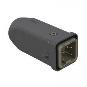 Conector Industrial Macho 4 Polos 10A Montaje Superior