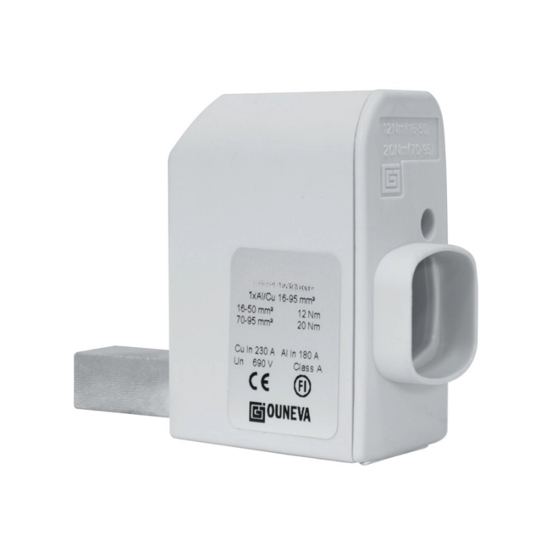 Conector para Dispositivo con Puerto de Medida 1Xal/Cu 16-95Mm2 In 230A(Cu)/180A(Al), un 690V Estandar OUNEVA