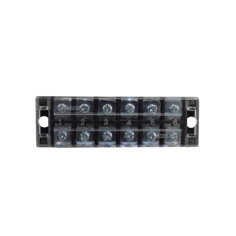 Regleta TB con Tapa 6P 45A/600V