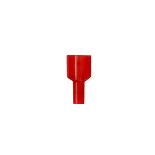 Terminal Aislado Tipo Faston (Nylon) Macho / 0.5-1.5Mm² / 22-16Awg / 10A / Rojo
