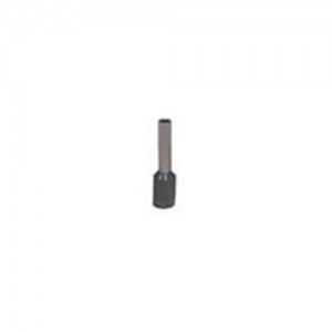 Terminal Aislado Tipo Pin Hueco / 4Mm² / 12A / Gris