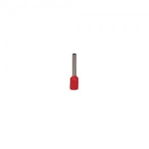 Terminal Aislado Tipo Pin Hueco / 1.5Mm² / 16A / Rojo