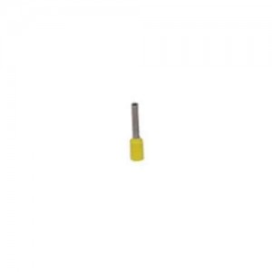 Terminal Aislado Tipo Pin Hueco / 1Mm² / 18A / Amarillo