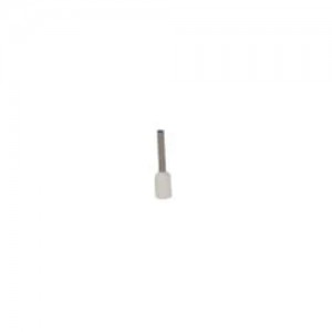 Terminal Aislado Tipo Pin Hueco / 0.75Mm² / 20A / Blanco