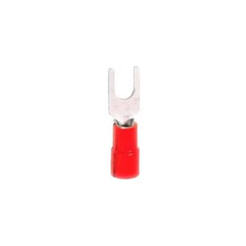 Terminal Aislado Tipo U 3Mm 1/8 19A Rojo