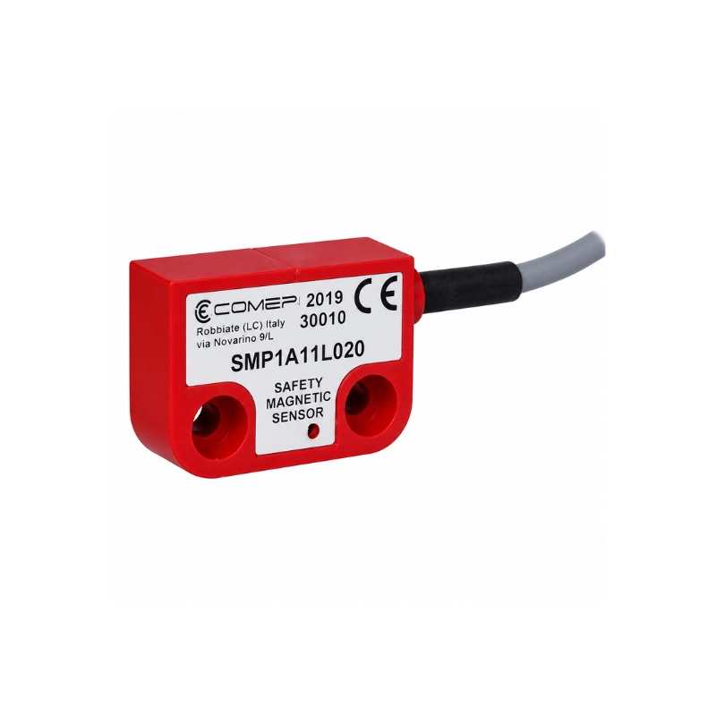 Sensor Magnético de Seguridad 1A, 2 Contactos1NA+1NC Cable Derecho COMEPI