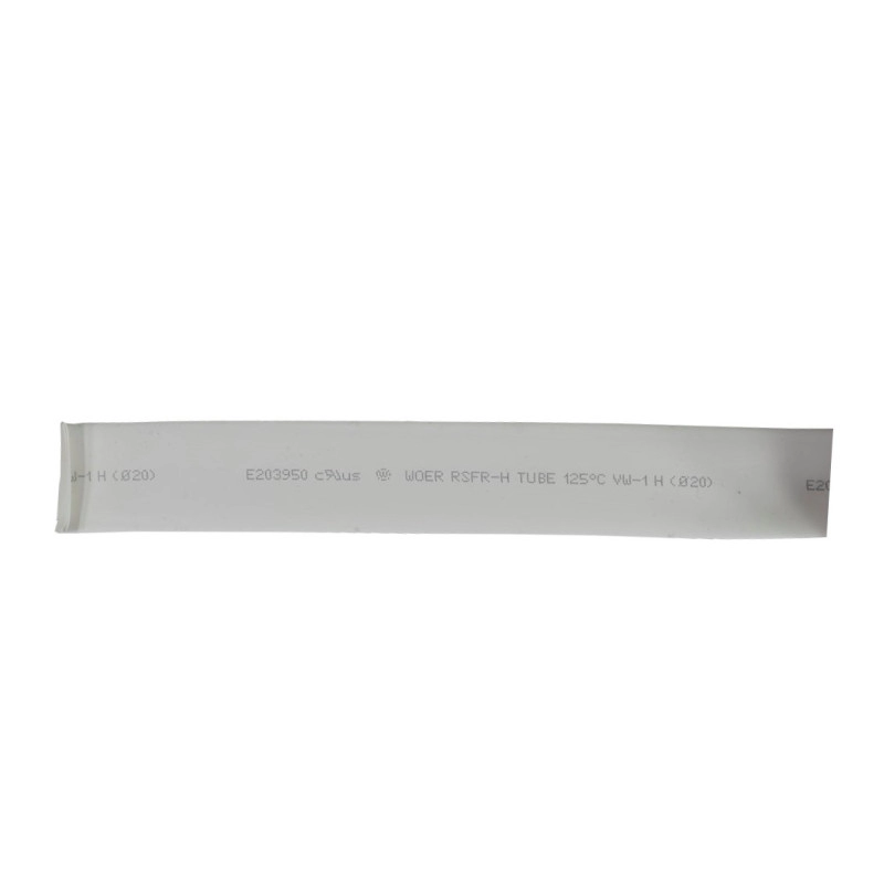 Termoencogible Blanco UL 20Mm