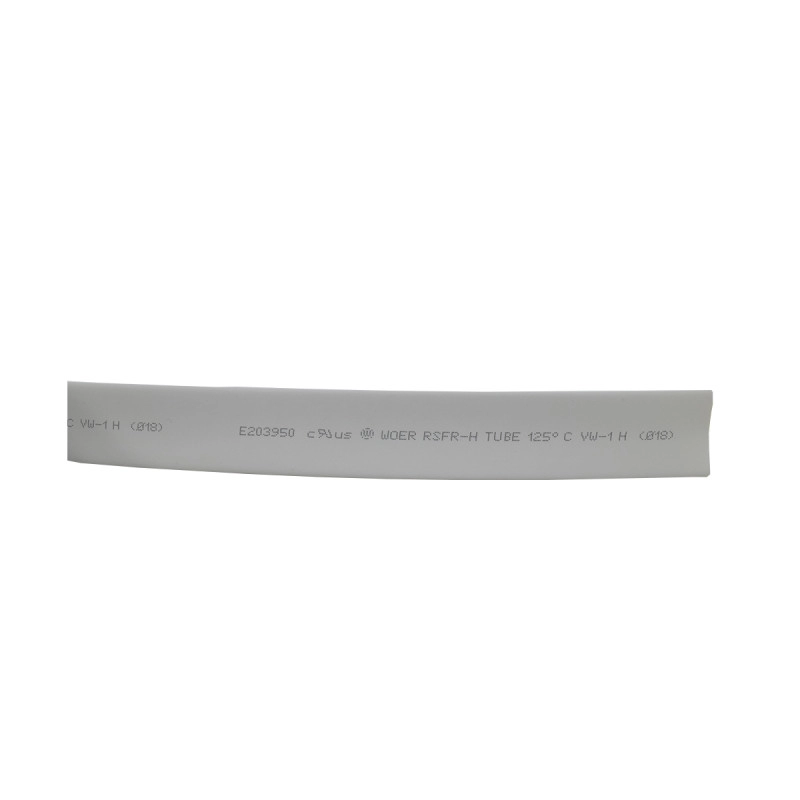 Termoencogible Blanco UL 18Mm