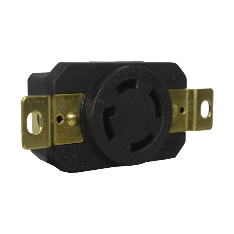 Toma Industrial de Seguridad 1/4 de Giro 20 Y 30A Nema