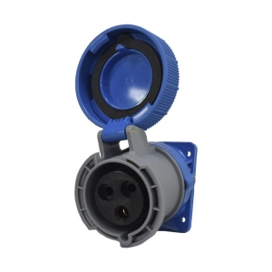 Toma Incrustar Inclinada XCEE 3X32A 220V 6H Azul