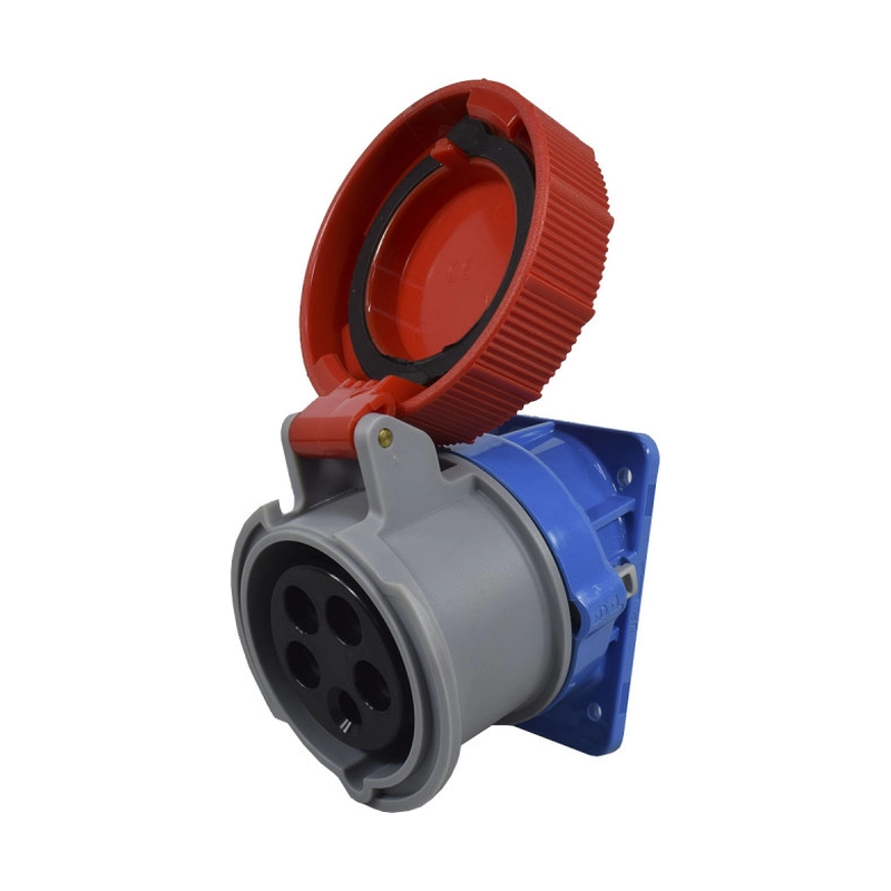 Toma Incrustar Inclinada XCEE 5X16A 400V 6H Roja PALAZZOLI