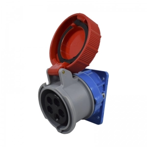 Toma Incrustar Inclinada XCEE 5X16A 400V 6H Roja PALAZZOLI