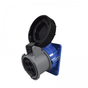 Toma Incrustar Inclinada XCEE 4X16A 500V 7H Negra