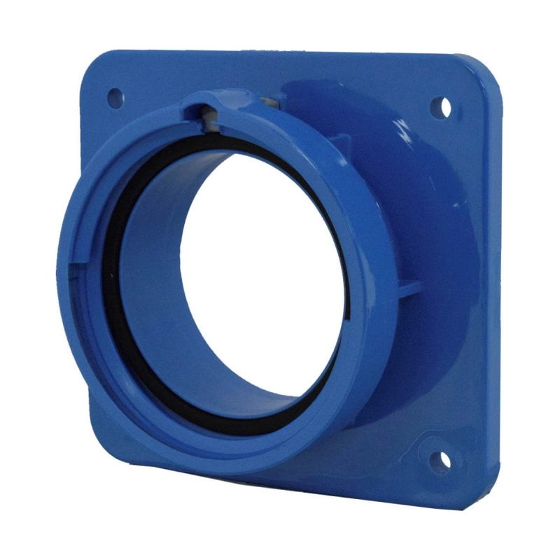 Soporte de Incrustar Recto 100X108Mm para Toma 32A 3P+N+T