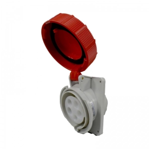 Toma Incrustar 5X32A 400V 6H IP67 Roja