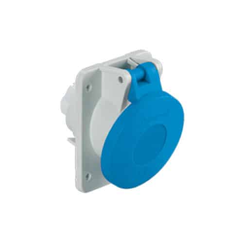 Toma Incrustar 5X32A 230V 9H IP44 Azul