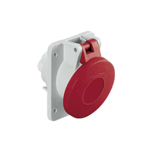 Toma Incrustar 5X32A 400V 6H IP44 Roja