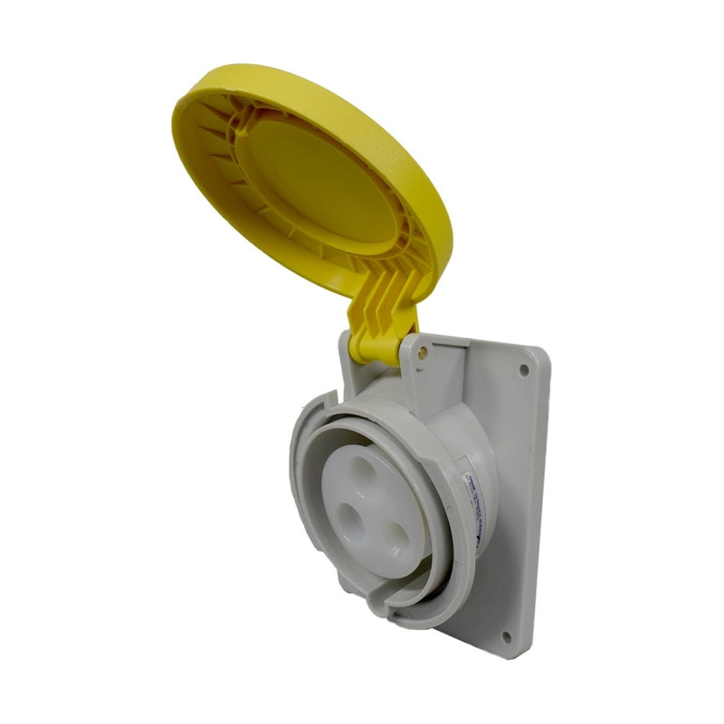 Toma Incrustar 3X32A 110V 4H IP44 Amarilla