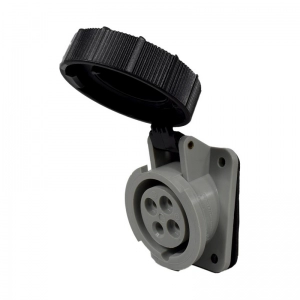 Toma Incrustar 4X16A 500V 7H IP67 Negra