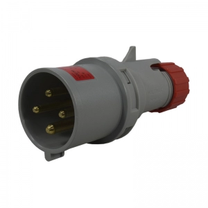 Clavija 4X32A 415Vac 6H Ip44 Roja