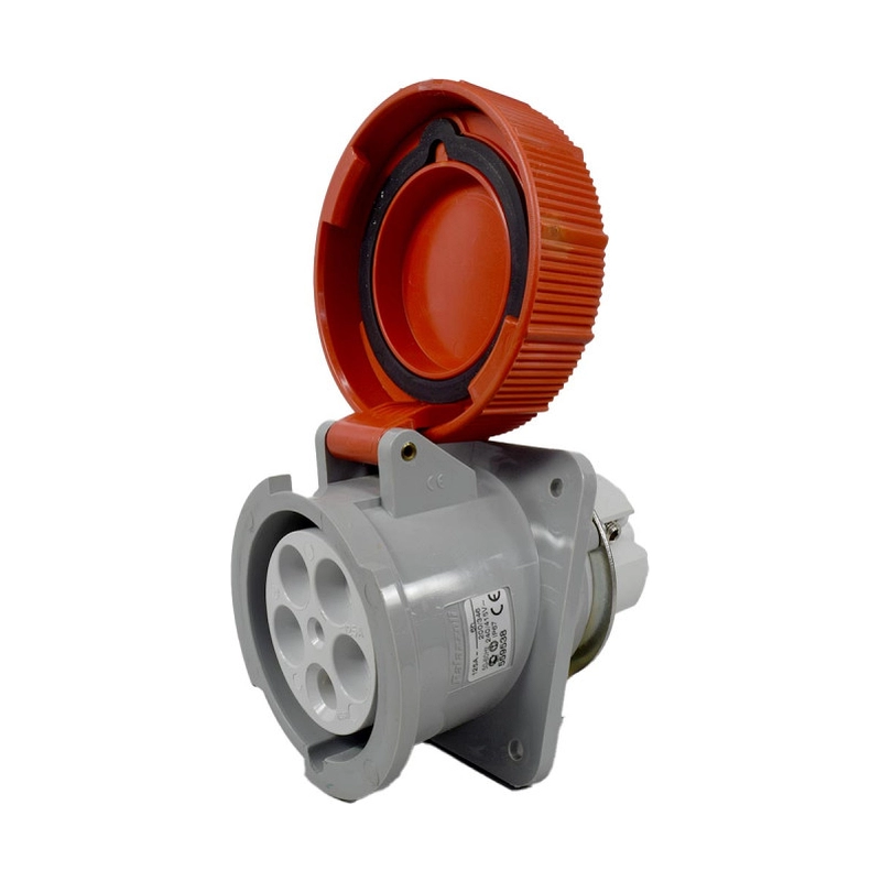 Toma Industrial de Incrustar, Alto Desempeño, 125A - 380-415V - Ip67- Serie Cee / 3P+N+T