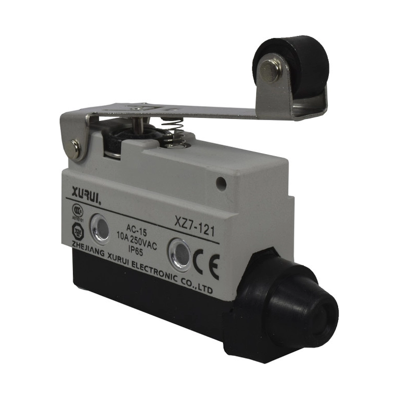 Micro Switch Conmutable (1na+1nc) 10A/250V (Ac1) Palanca Larga Roldana Plástica