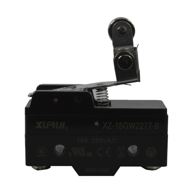 Micro Switch Conmutable (1NA+1NC) 15A/125V (AC1) Palanca Corta Y Roldana Unidireccional