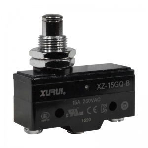Micro Switch con Pistón Corto, 125Vac/15A