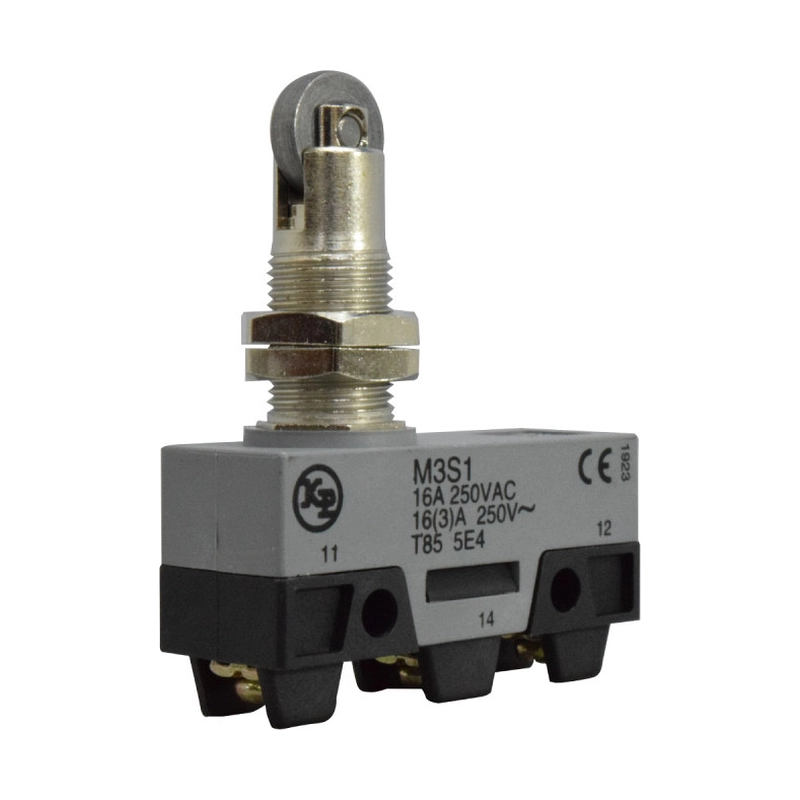 Micro Switch Pequeño - Pivote Largo Roscado y Roldana Transversal Metalica 15A KAP