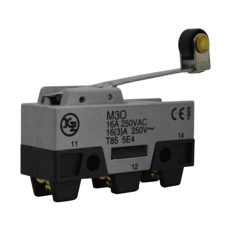 Micro Switch Pequeño - Palanca con Roldana Plástica y Operación invertida 15A KAP