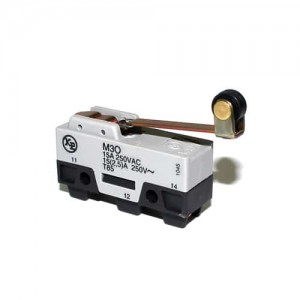 Micro Switch Pequeño - Palanca con Roldana Plástica y Operación invertida 15A