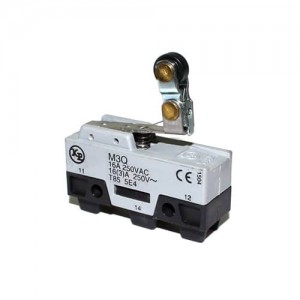 Micro Switch Pequeño - Palanca Corta y Roldana Retráctil Plástica 15A