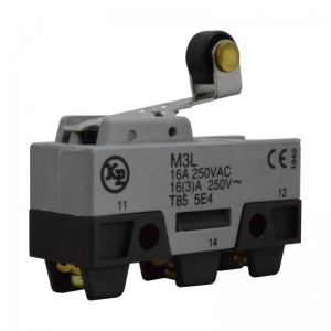 Micro Switch Pequeño - Palanca Corta y Roldana Plástica 15A