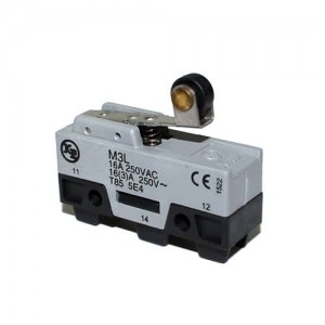 Micro Switch Pequeño - Palanca Corta y Roldana Plástica 15A