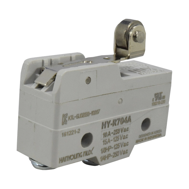 Microswitch Palanca Corta y Roldana
